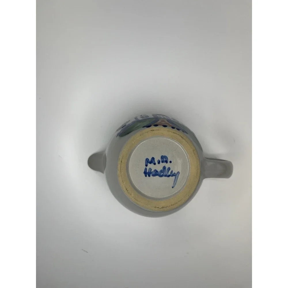 Vintage M.A. Hadley‎ HOUSE Pattern Teapot Creamer Retired Home Sweet Home No Lid